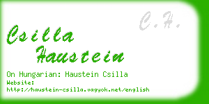 csilla haustein business card